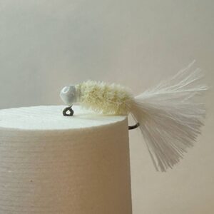 White 1/80th ounce micro jig