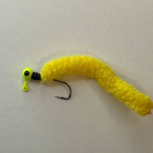 Yellow Mega worm  Size 10 1/80th ounce head